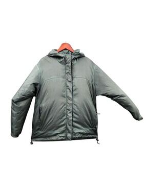 Cabelas Womens Nylon Hooded Jacket Waterproof Packable Lined Windbreaker Green M